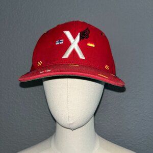 10 DEEP The Natural Starter X-Wing Snapback Nautical Flag Red Baseball Cap Hat